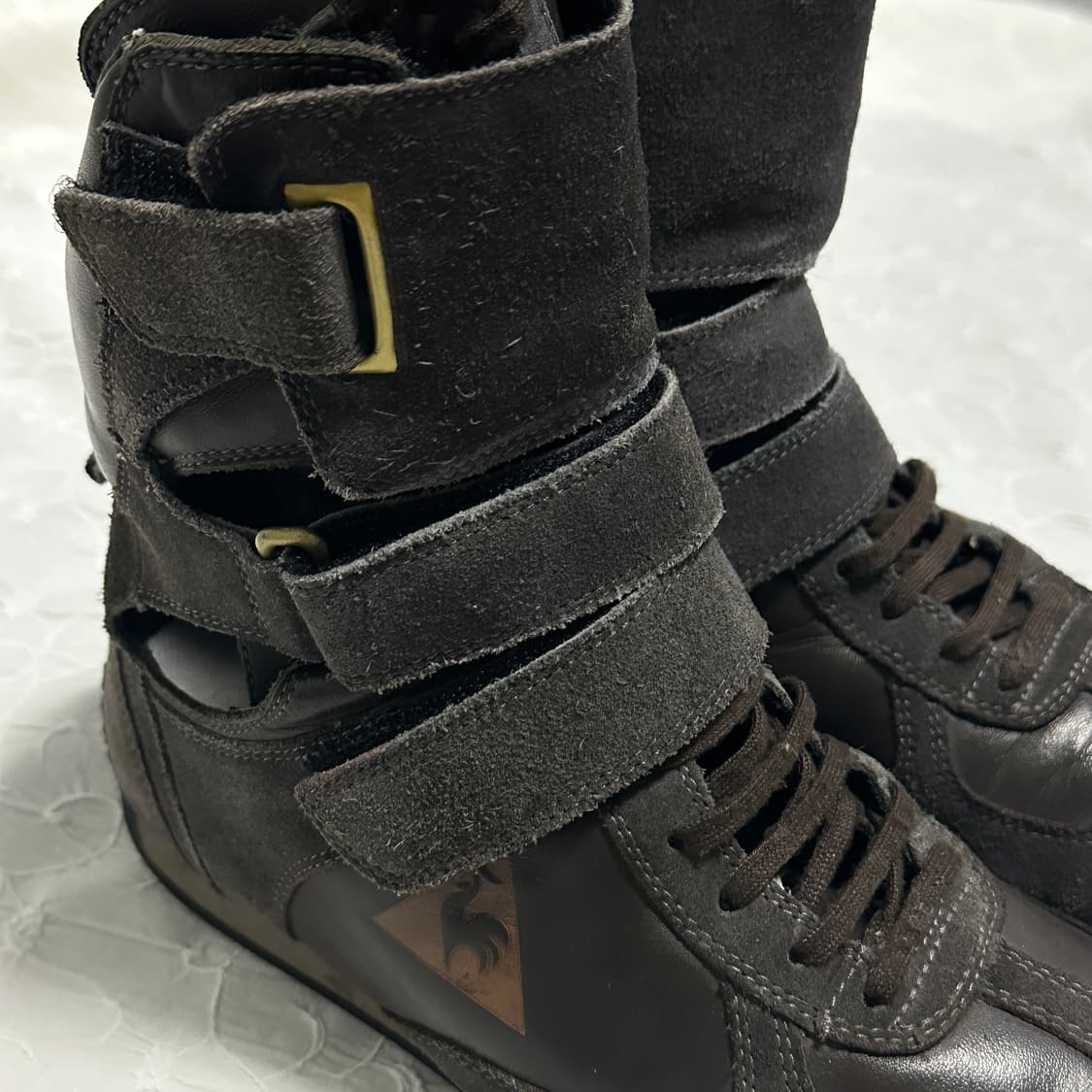 택포•빈티지 르꼬끄 하이탑 벨크로 스니커즈 240 상품이미지7