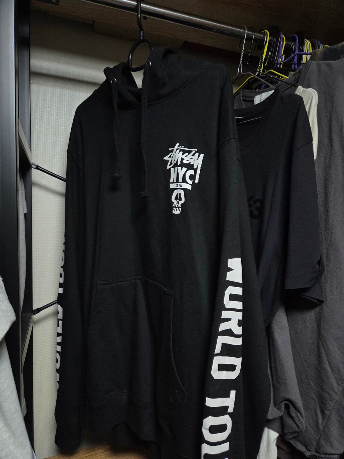 [M] 스투시 NYC CREW 월드 투어 후드 STUSSY 상품이미지1