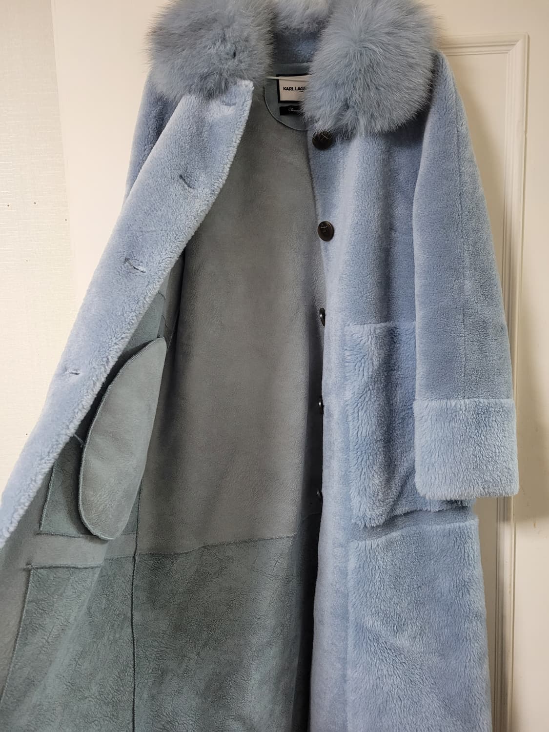 칼라거펠트 사가퍼스 양모 롱 무스탕 상품이미지3