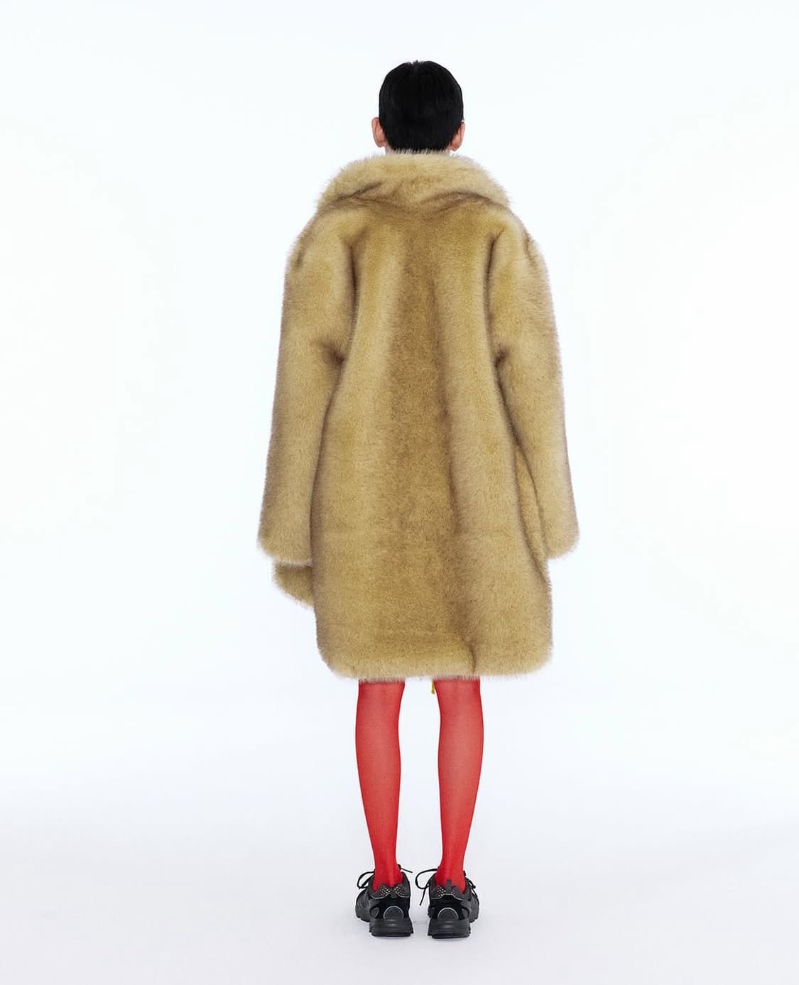 낸시부 퍼 Double-Breasted Fur Coat [YELLOW] 상품이미지3
