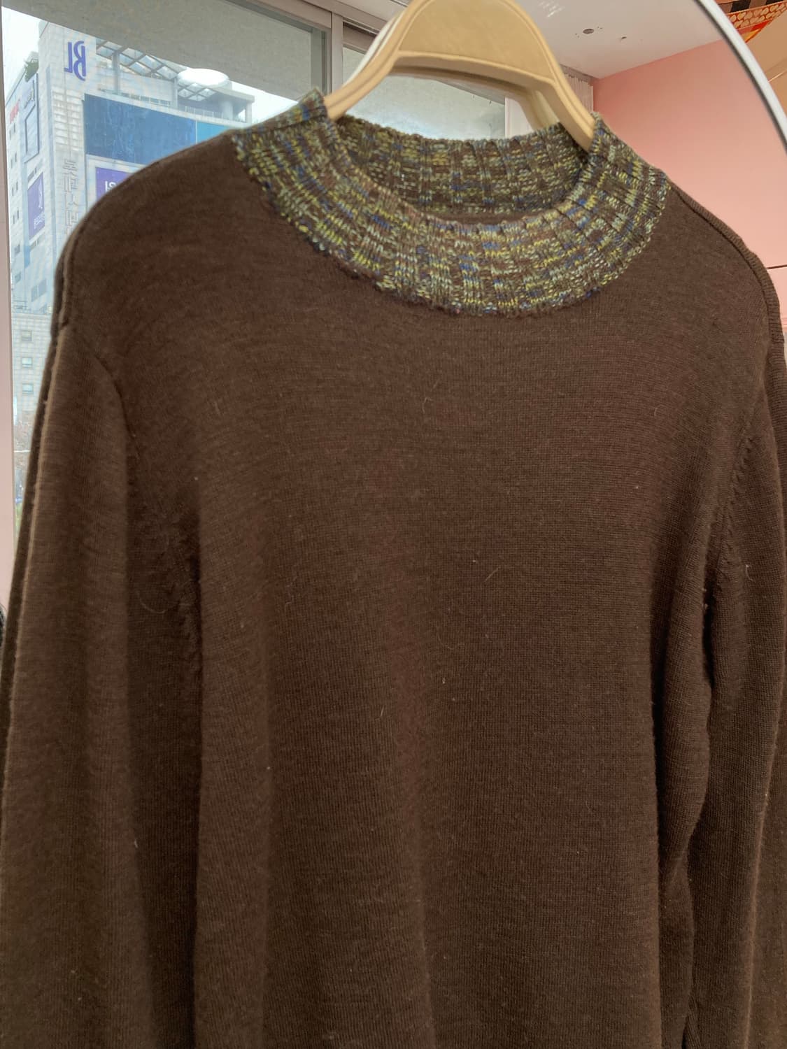 빈티지 브라운 롱 슬리브리스 상품이미지4