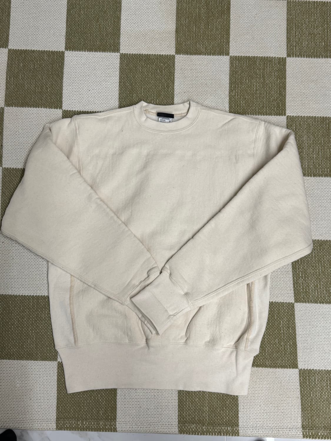 캠버 맨투맨 오트밀 상품이미지1