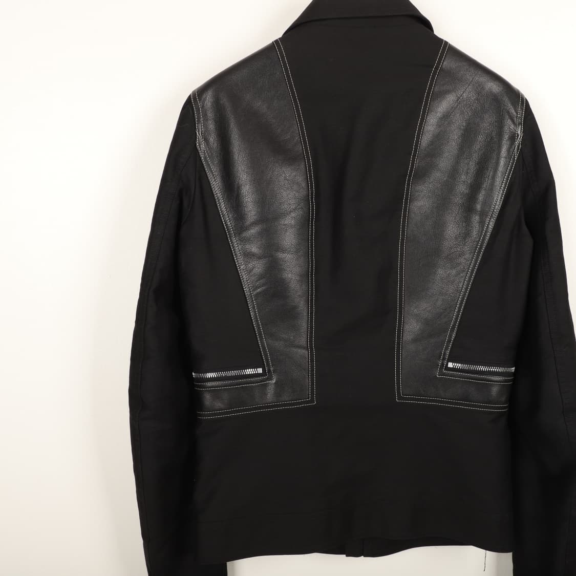 48 / Rick Owens 릭오웬스 가죽 디테일 자켓 상품이미지5