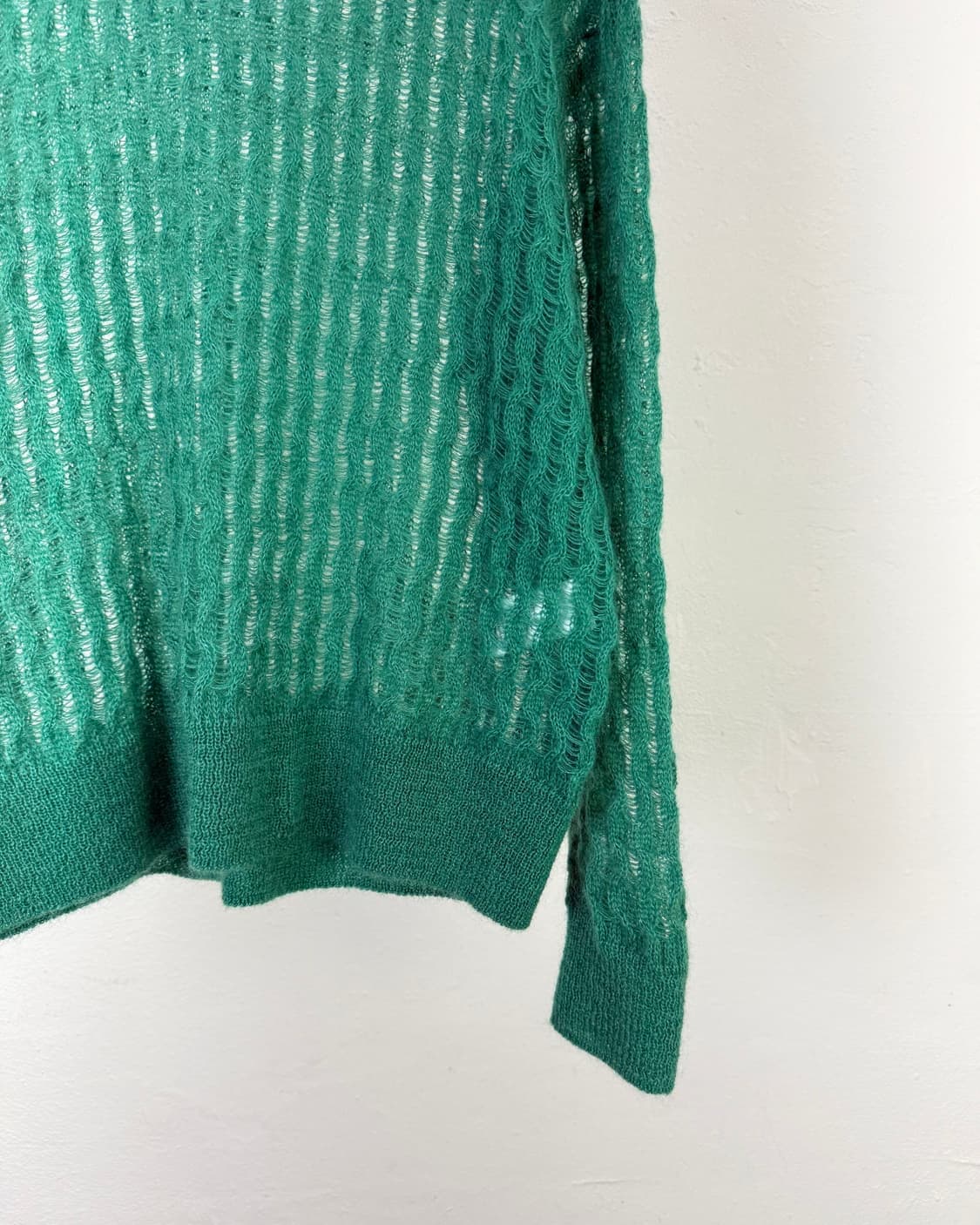 리버 그린 로드리 네트 시스루 니트 스웨터 상품이미지5