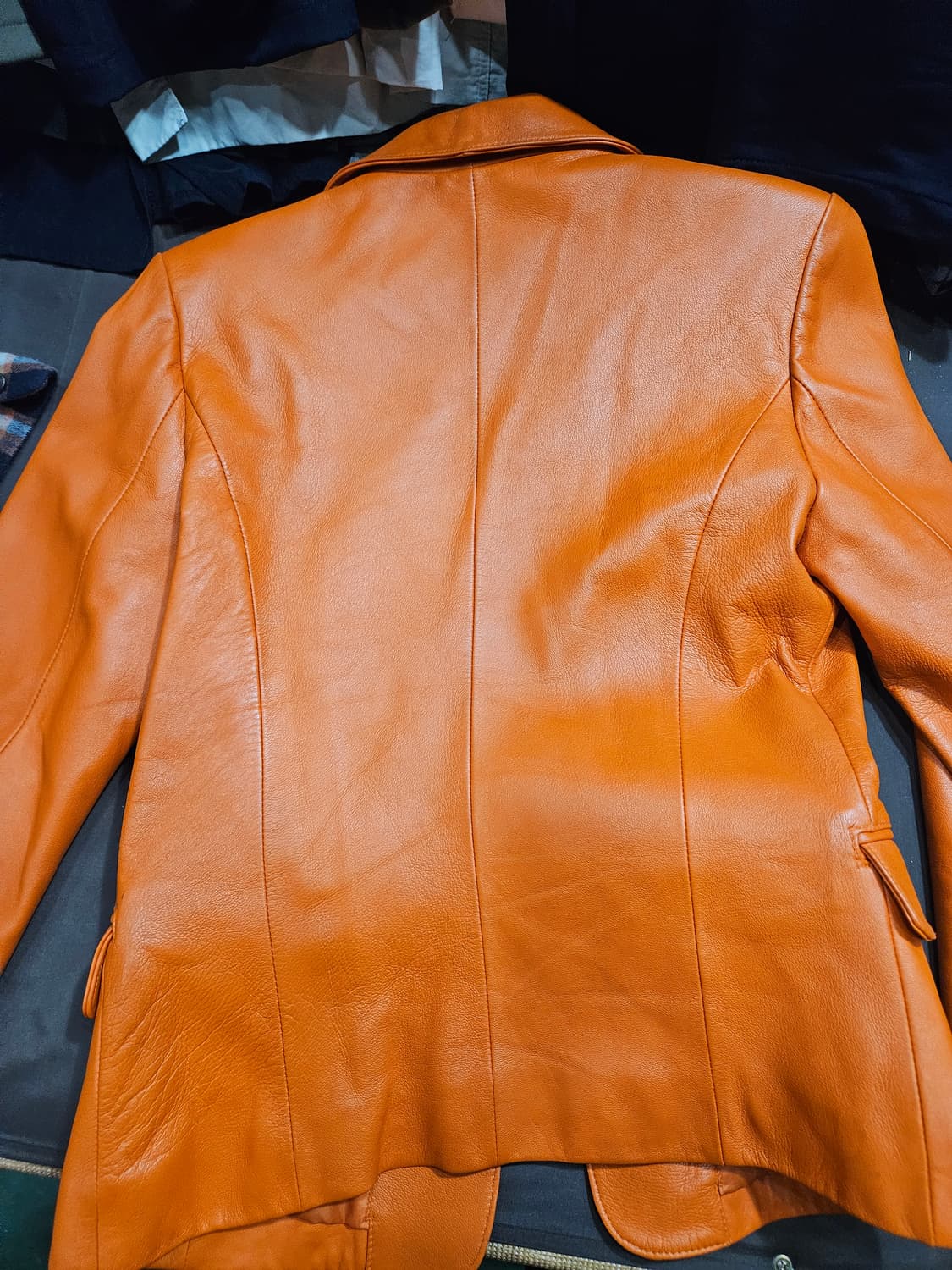 레더 오렌지 자켓 상품이미지2