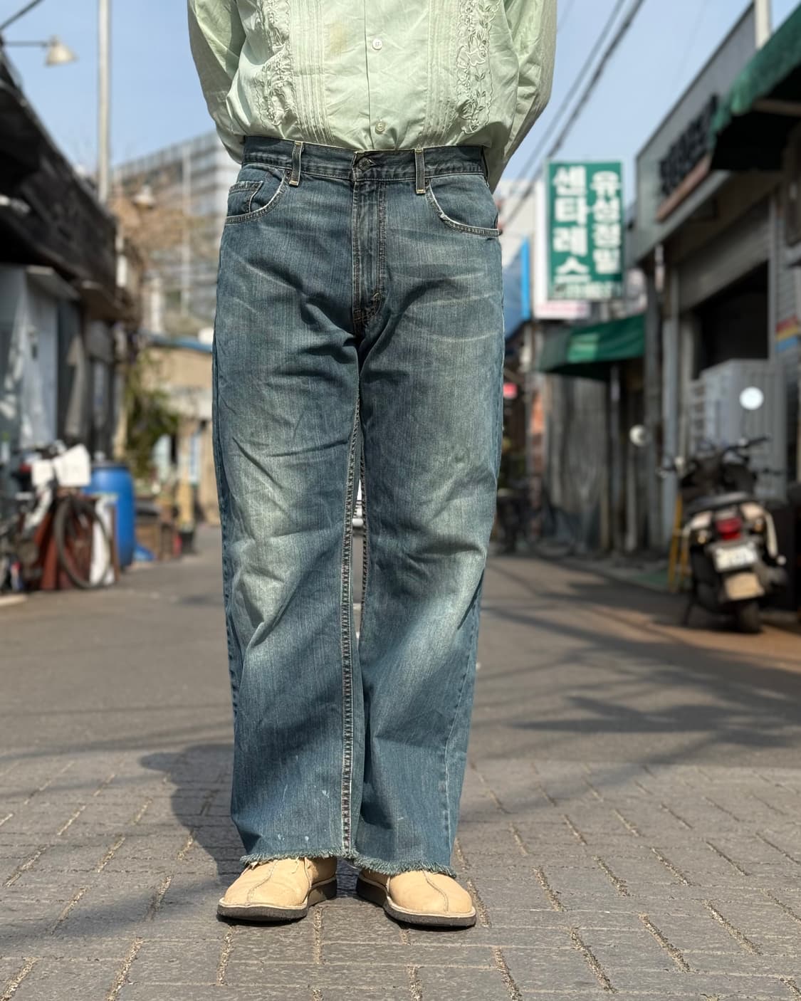 00‘s 리바이스 569 루즈 스트레이트 핏 데님 팬츠 32 상품이미지8