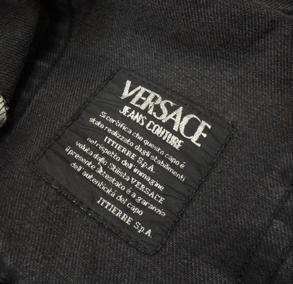 베르사체 꾸뛰르 흑청 데님 상품이미지7