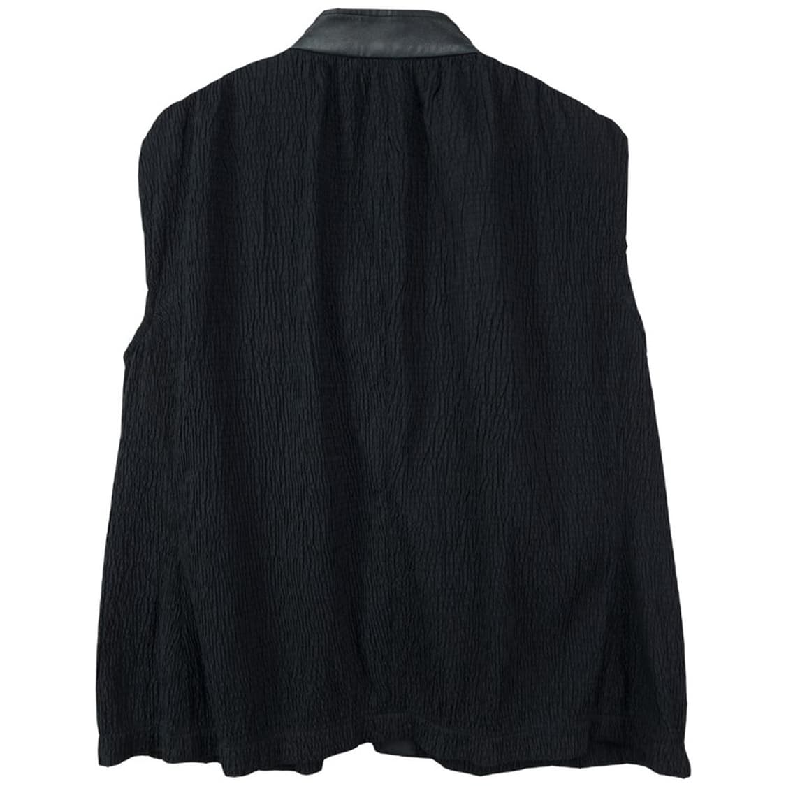 [일본빈티지] 쉽스킨 도킹 고딕 집업 베스트 블랙 M17790 상품이미지3