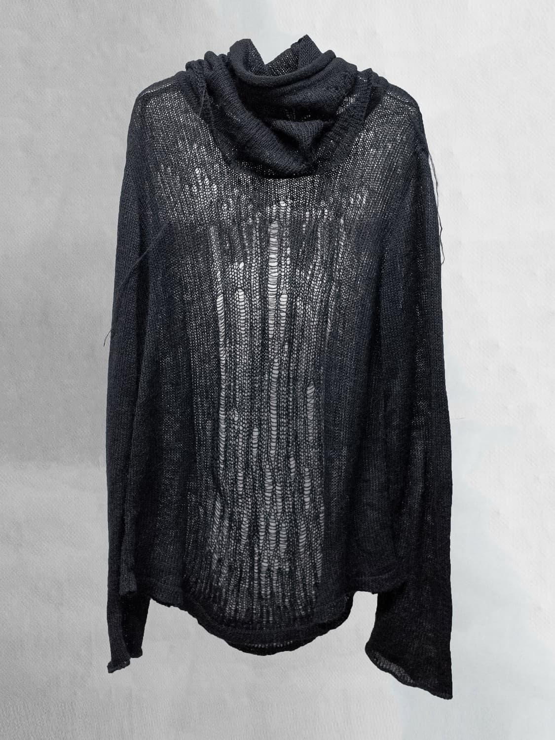 [OS] blackmerle distressed mohair knit 상품이미지1