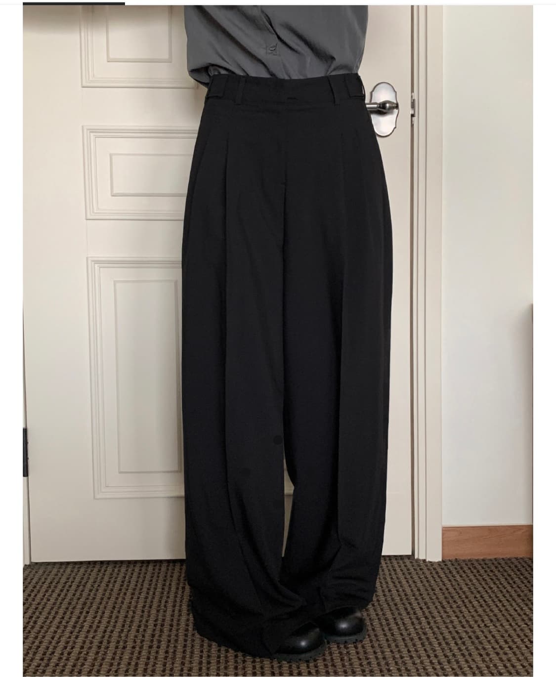 데일리쥬 fw 핀턱 와이드 슬랙스 s 상품이미지1