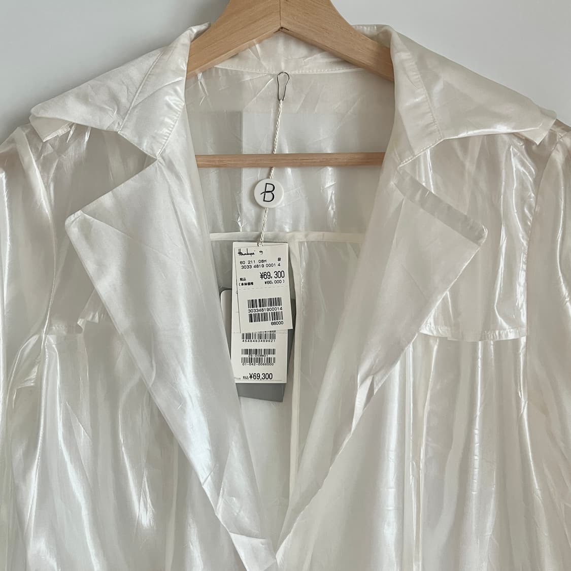 BASILE28 Silk Coat 미사용품 Made in Japan 상품이미지4