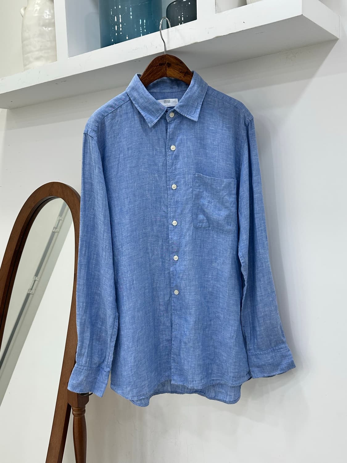 유니클로 남성 리넨 남방 상품이미지1