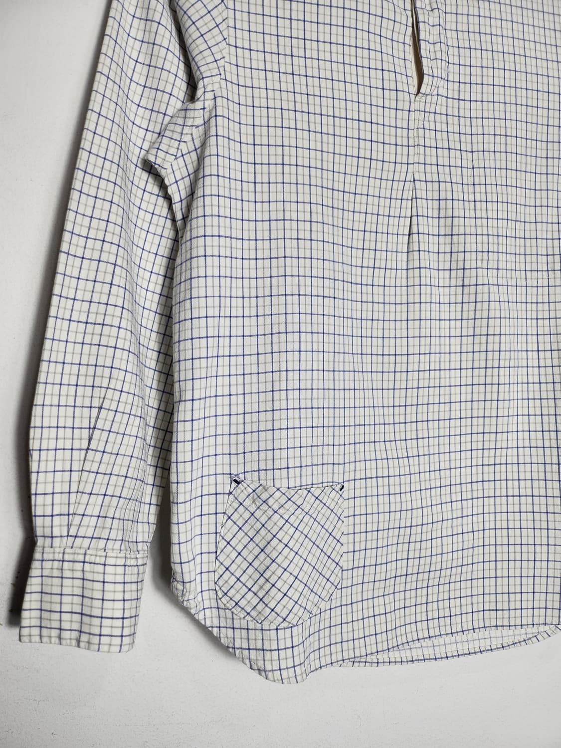 빈티지 체크 풀오버 셔츠 상품이미지3