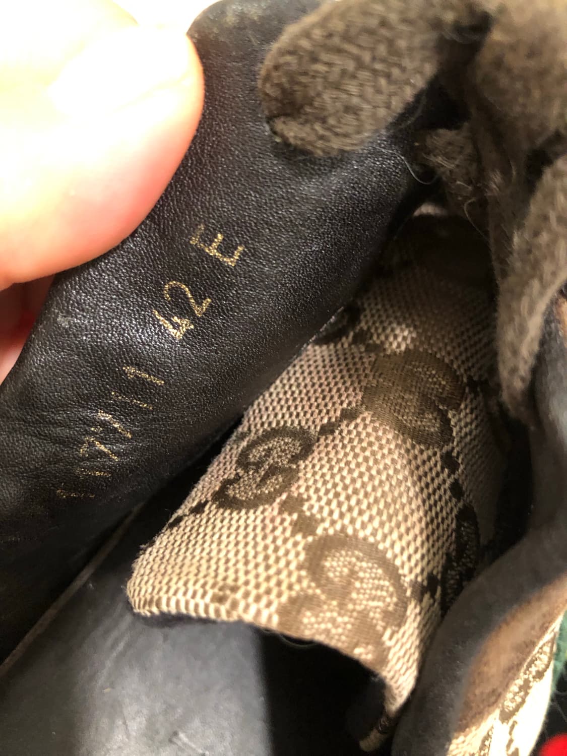 구찌 GC로고 캔버스&스웨이드 스니커즈( 남성280) 상품이미지6