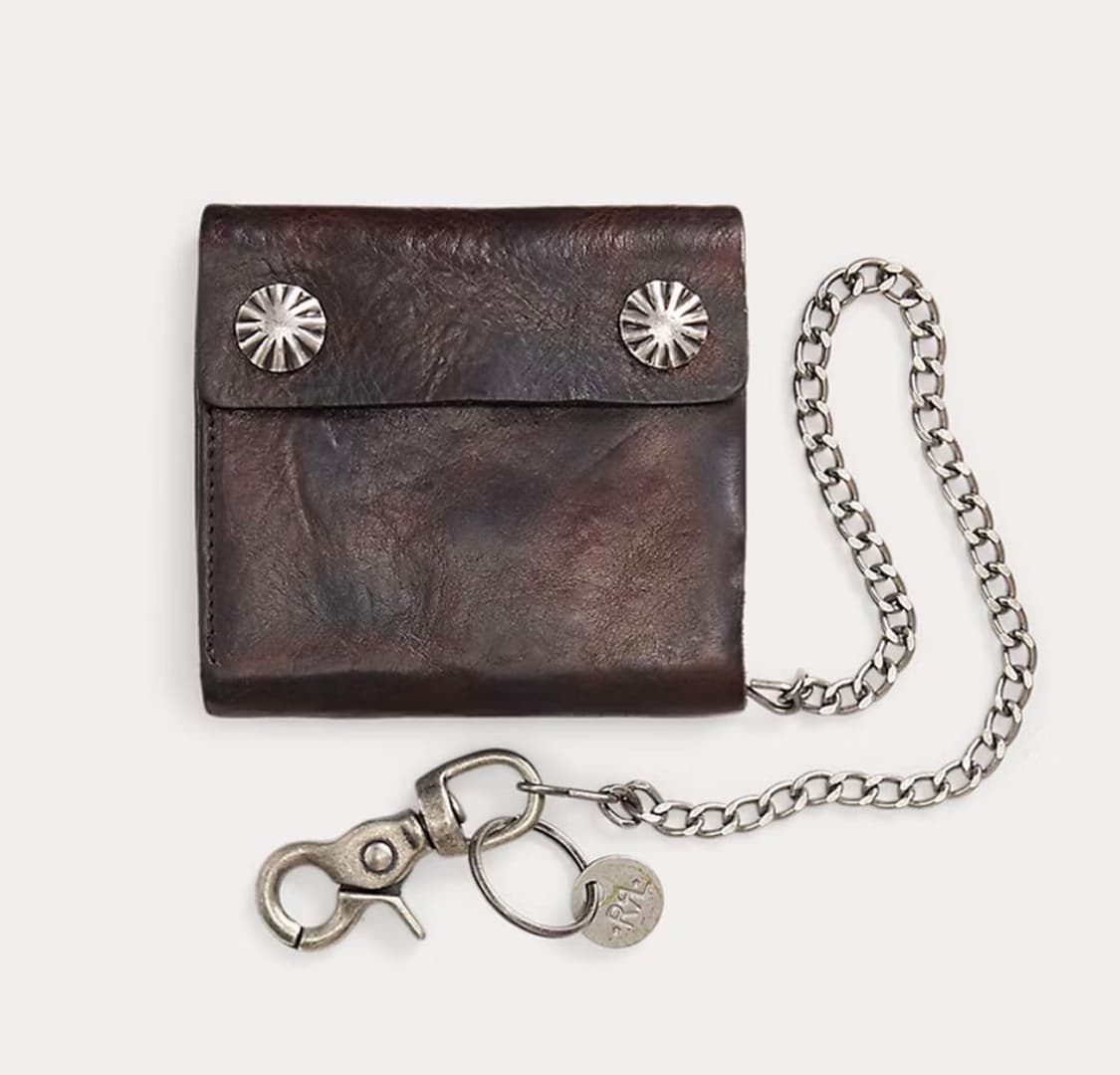 RRL 더블알엘 지갑 콘초 레더 체인 월렛 상품이미지2