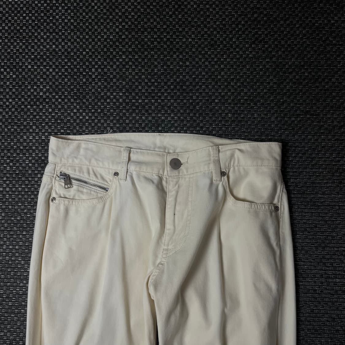 (31) 아르마니 익스체인지 아이보리 코튼 팬츠 상품이미지3