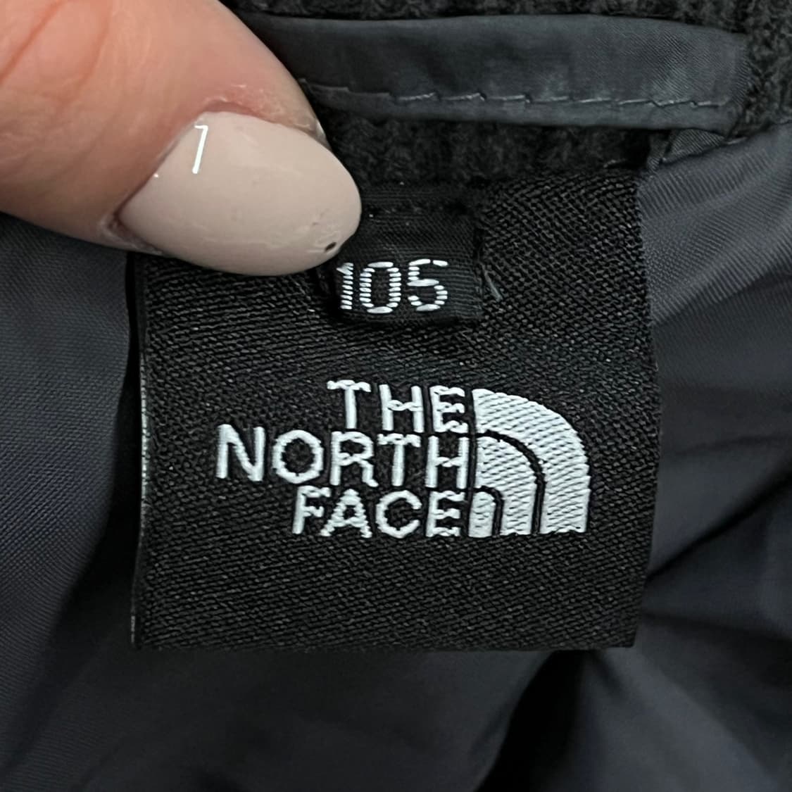 [정품/XL] 노스페이스 블랙 퀄팅 니트 배색 점퍼 b15 상품이미지5