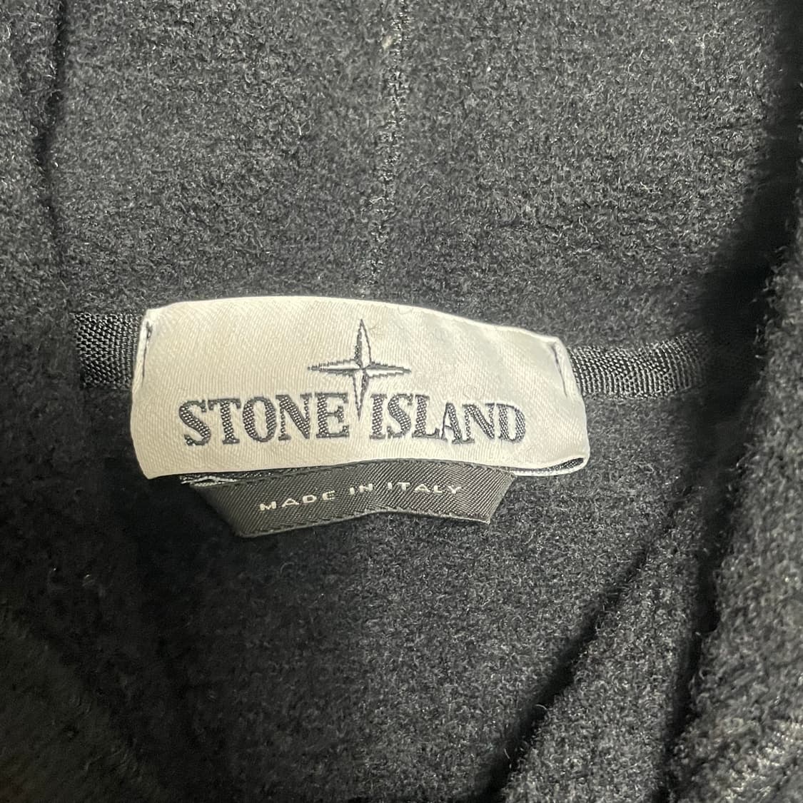L 스톤아일랜드 블랙 울 혼방 후드티 상품이미지5