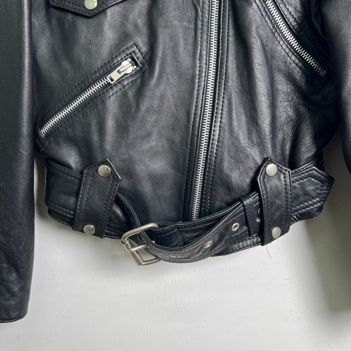 GOSSIP 빈티지 레더 라이더 자켓 M 상품이미지6