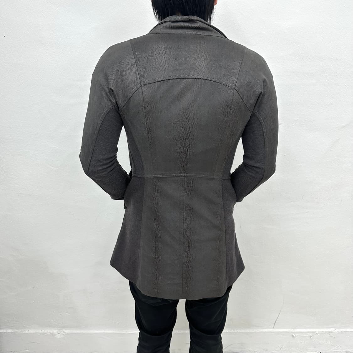 Chacoal python asymmetry jacket 상품이미지3