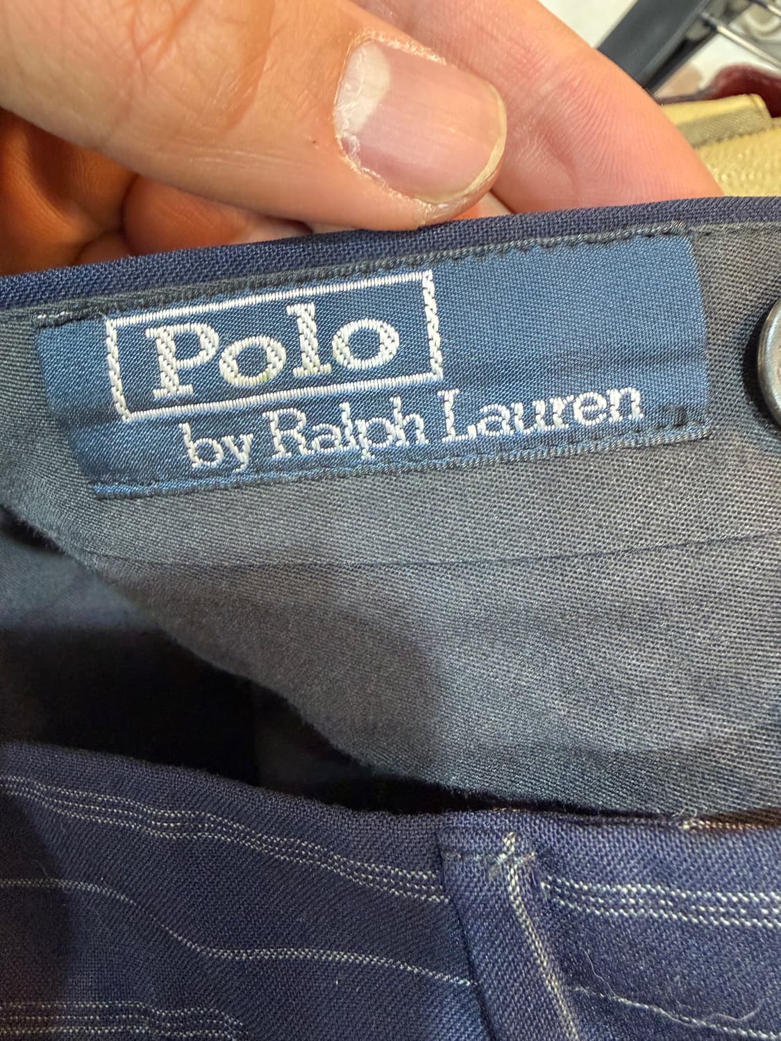 폴로 랄프로렌 스트라이프 정장 바지 팬츠 슬랙스 38 상품이미지3