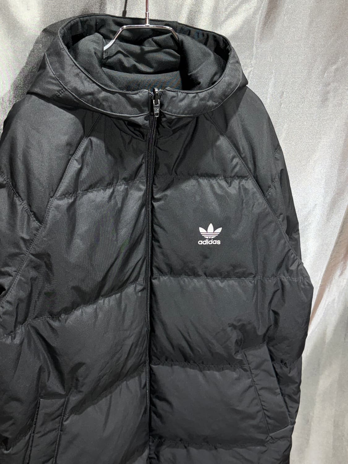 L 아디다스 파이어버드 블랙 후디 패딩 상품이미지4