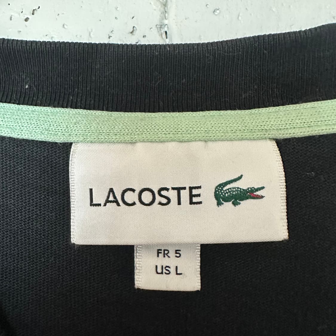 L 라코스테 반팔티 블랙 상품이미지3
