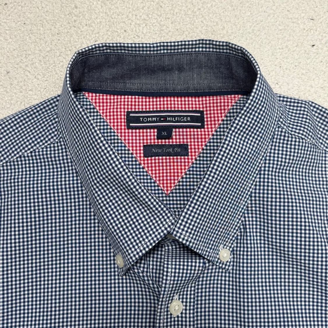 TOMMY HILFIGER 깅엄 패턴 셔츠 XL 상품이미지4