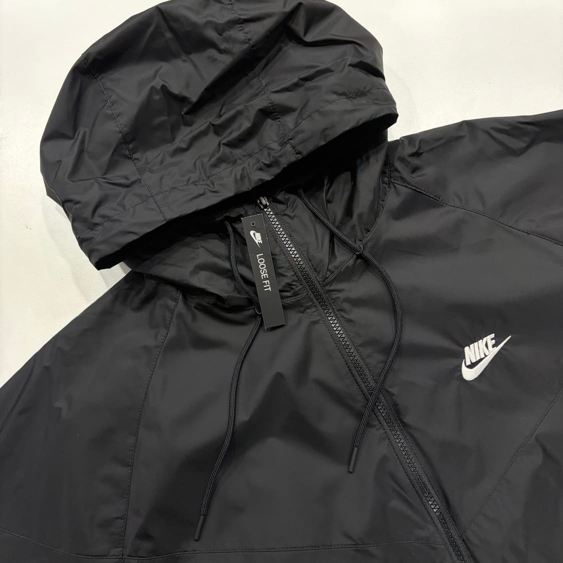 [XL] 나이키 NSW 윈드러너 블랙 바람막이 후드 자켓 B294 상품이미지3