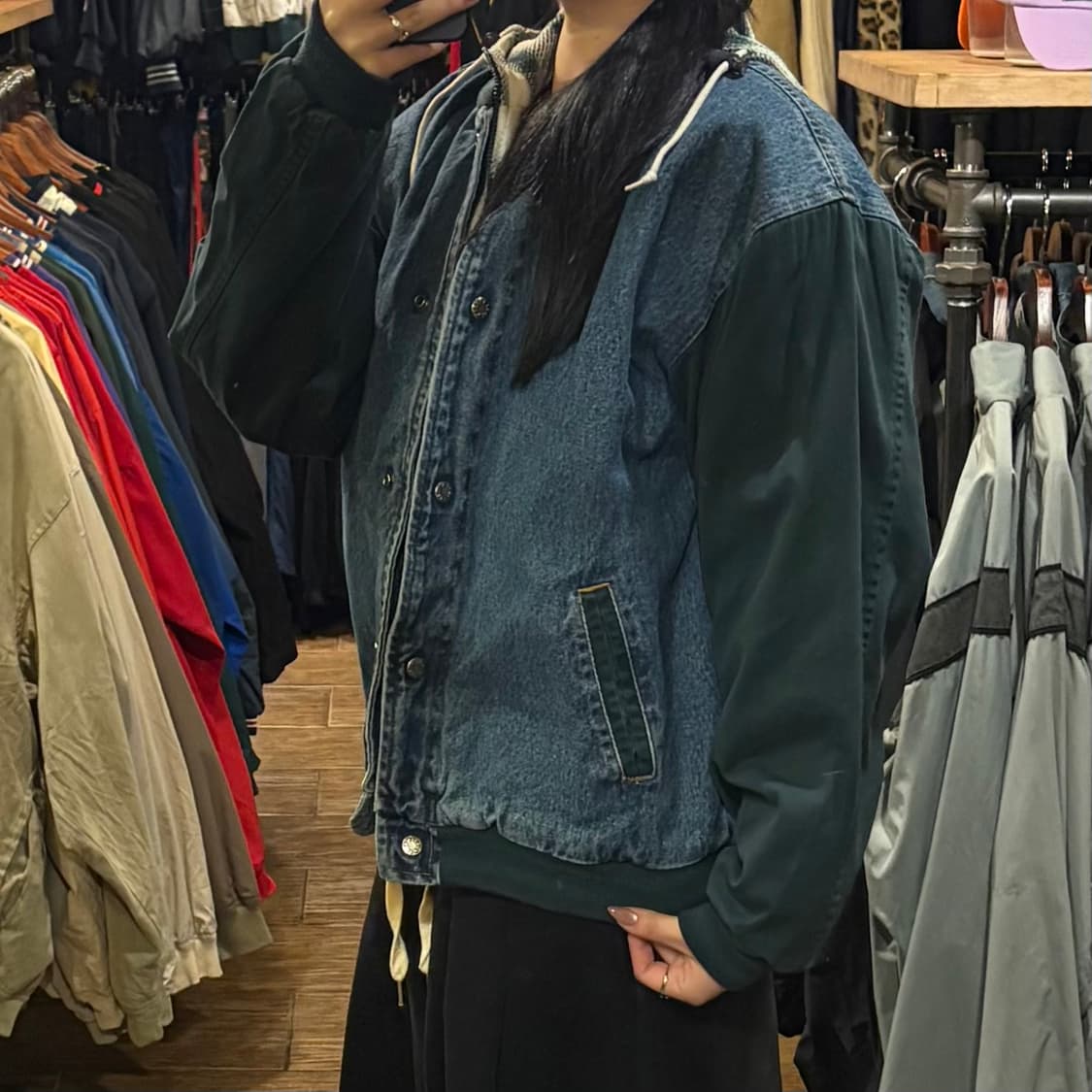 [HI] VTG 데님바시티 후드 자켓 상품이미지3