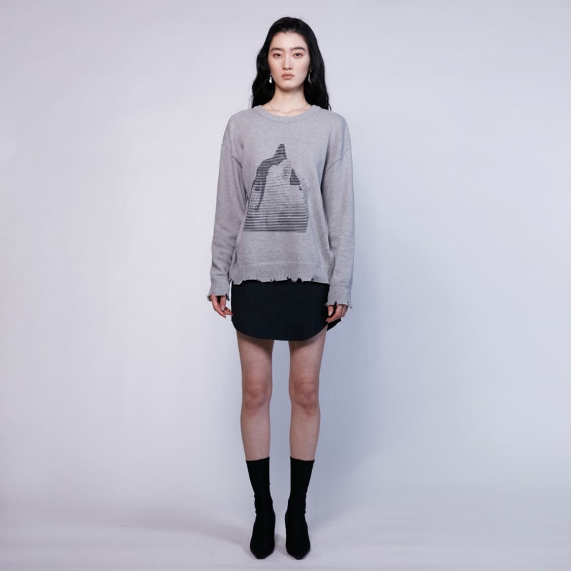 나체 데미지 니트 / 여성 니트/ 남성 니트  상품이미지1