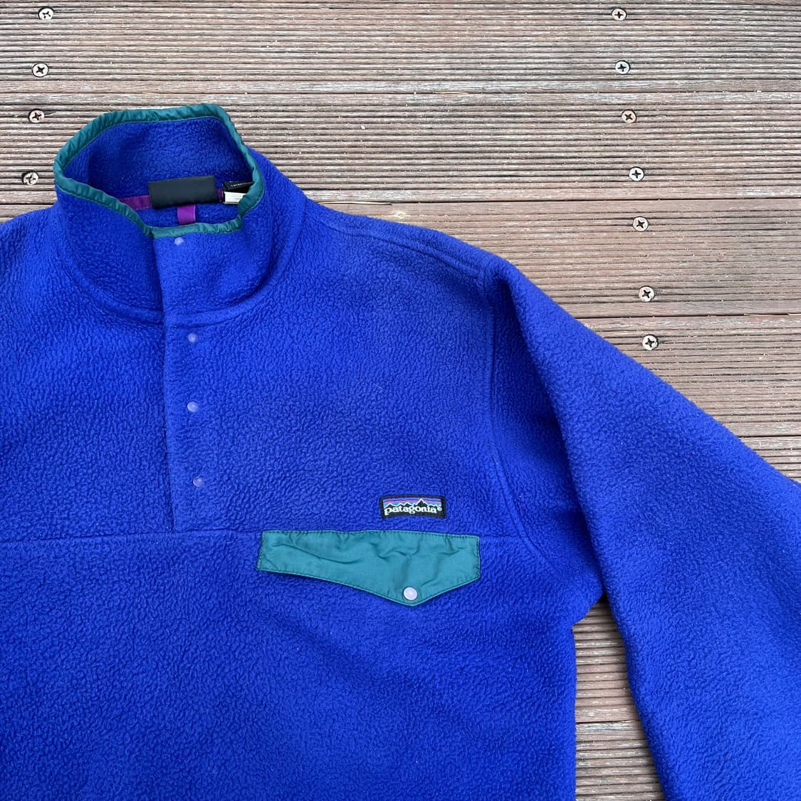 [XS] 90s 빈티지 파타고니아 신칠라 퍼플 블루 상품이미지2