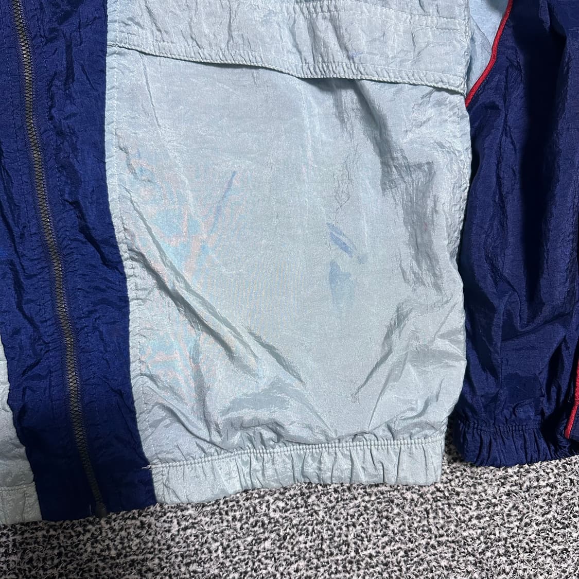 (XL) 아디다스 90s 올드스쿨 바람막이 하늘색 상품이미지7