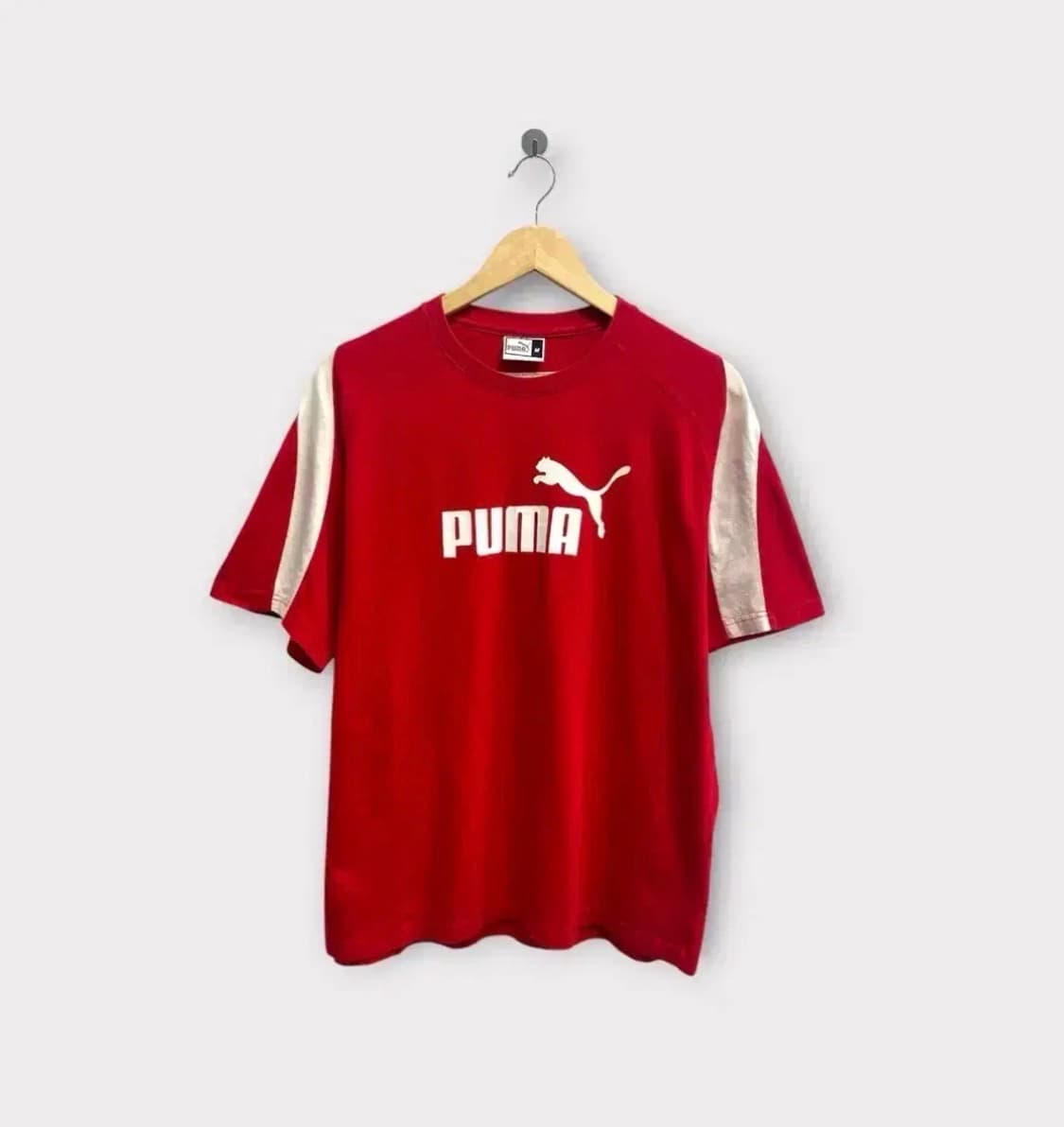 푸마 시그니처 프린팅 레드 반팔티 95 상품이미지1