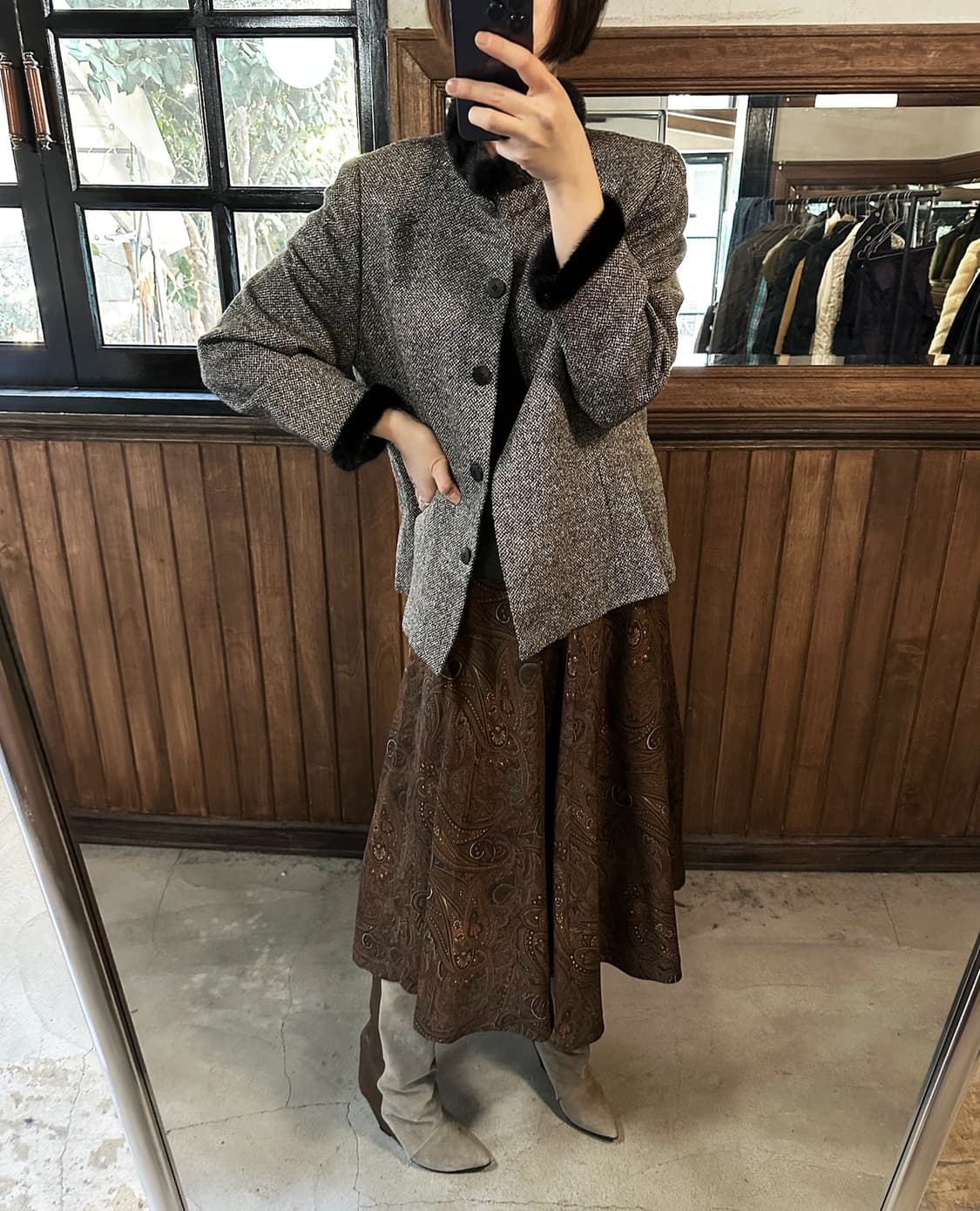 JPV paisley flare skirt 상품이미지3