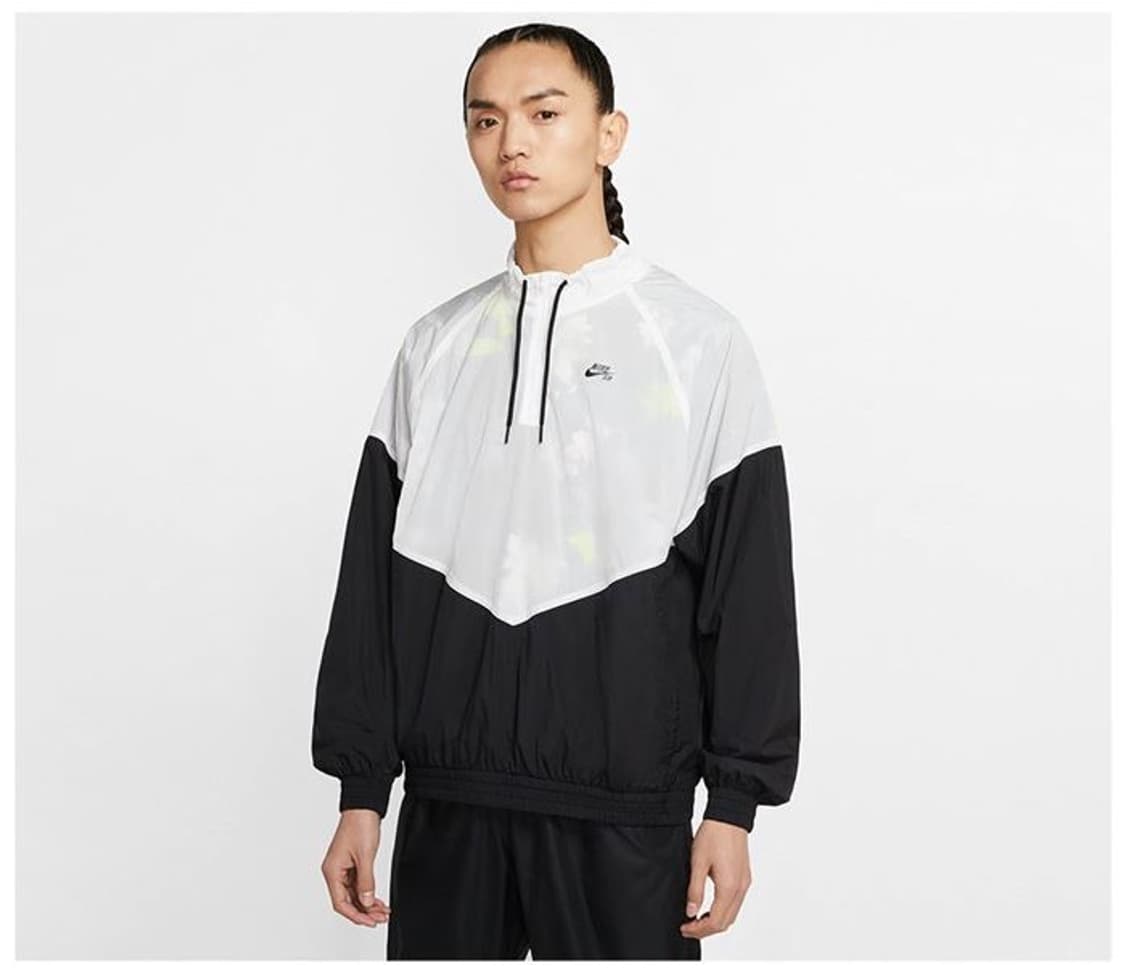 나이키 SB 플로럴 아노락 바람막이 자켓 화이트블랙 M 상품이미지4