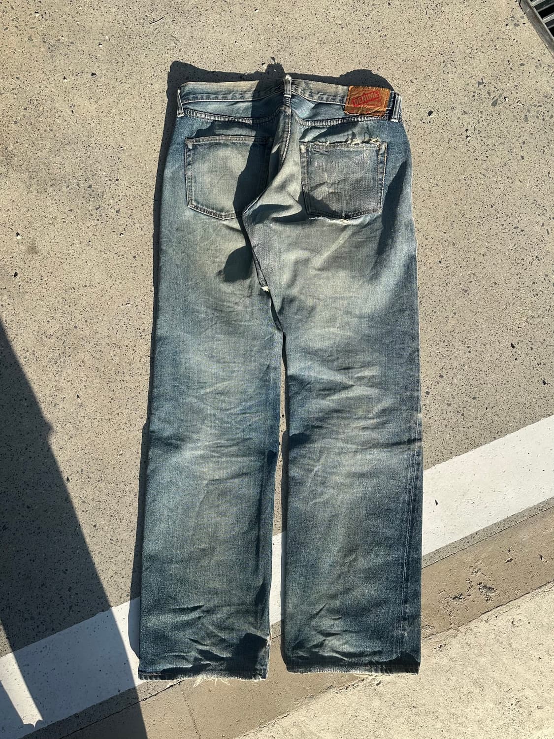Denime repair detail denim washed pants 상품이미지9