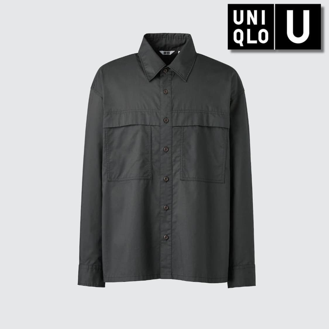 유니클로U/ 유틸리티 셔츠 그레이/ XXL 상품이미지2