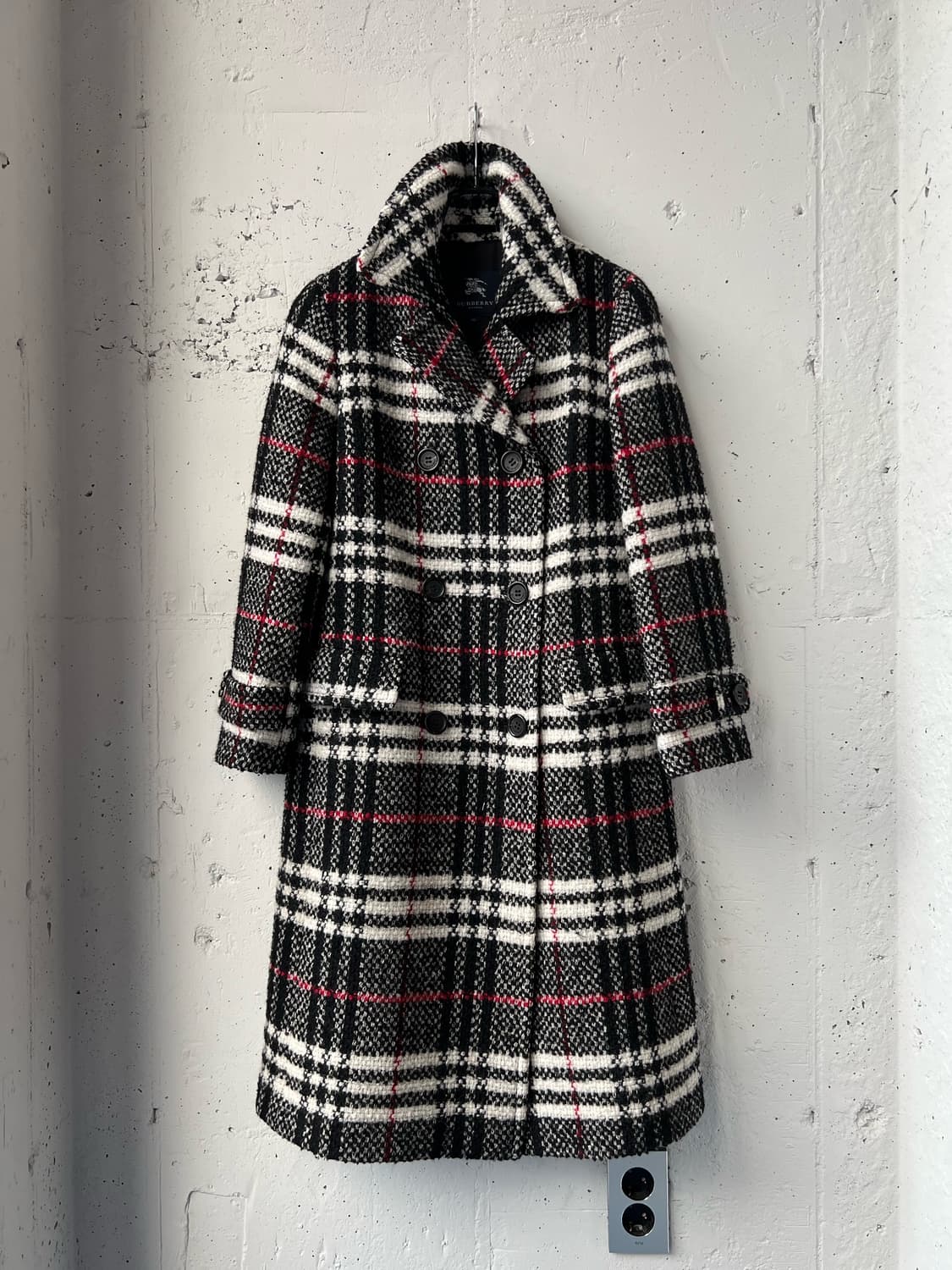 버버리 울 체크 코트 상품이미지1