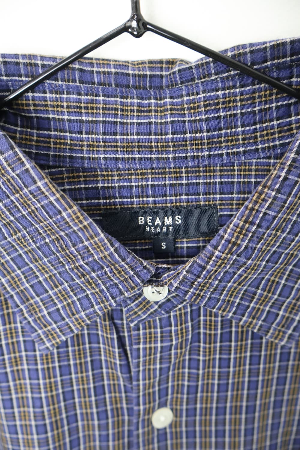 BEAMS Heart Plaid Cotton Shirt 상품이미지3