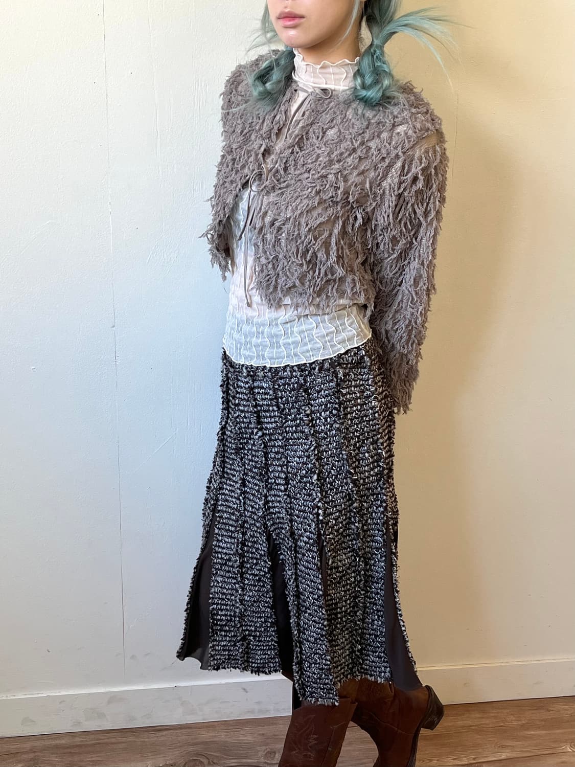 LINEA SUTIL 트위드 스커트 상품이미지6