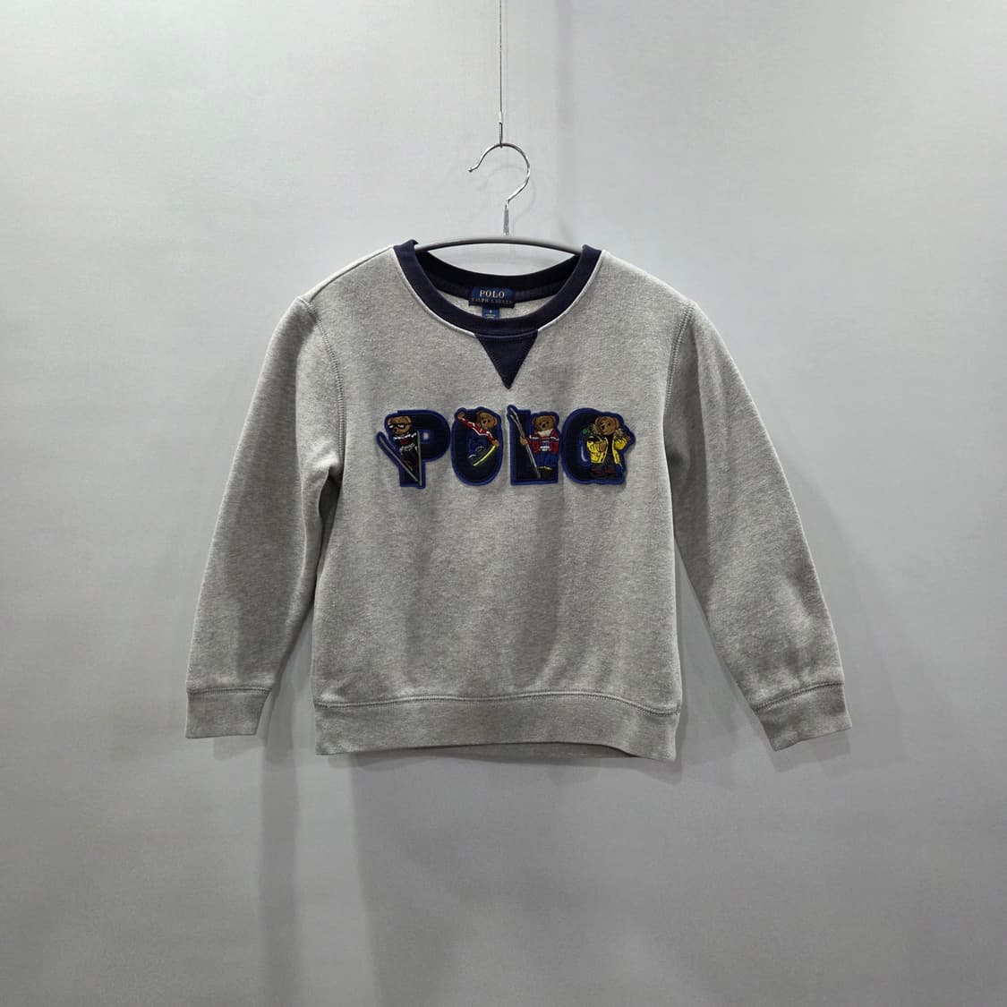 폴로랄프로렌 키즈 폴로베어 스펠로고 기모 맨투맨 6 상품이미지1