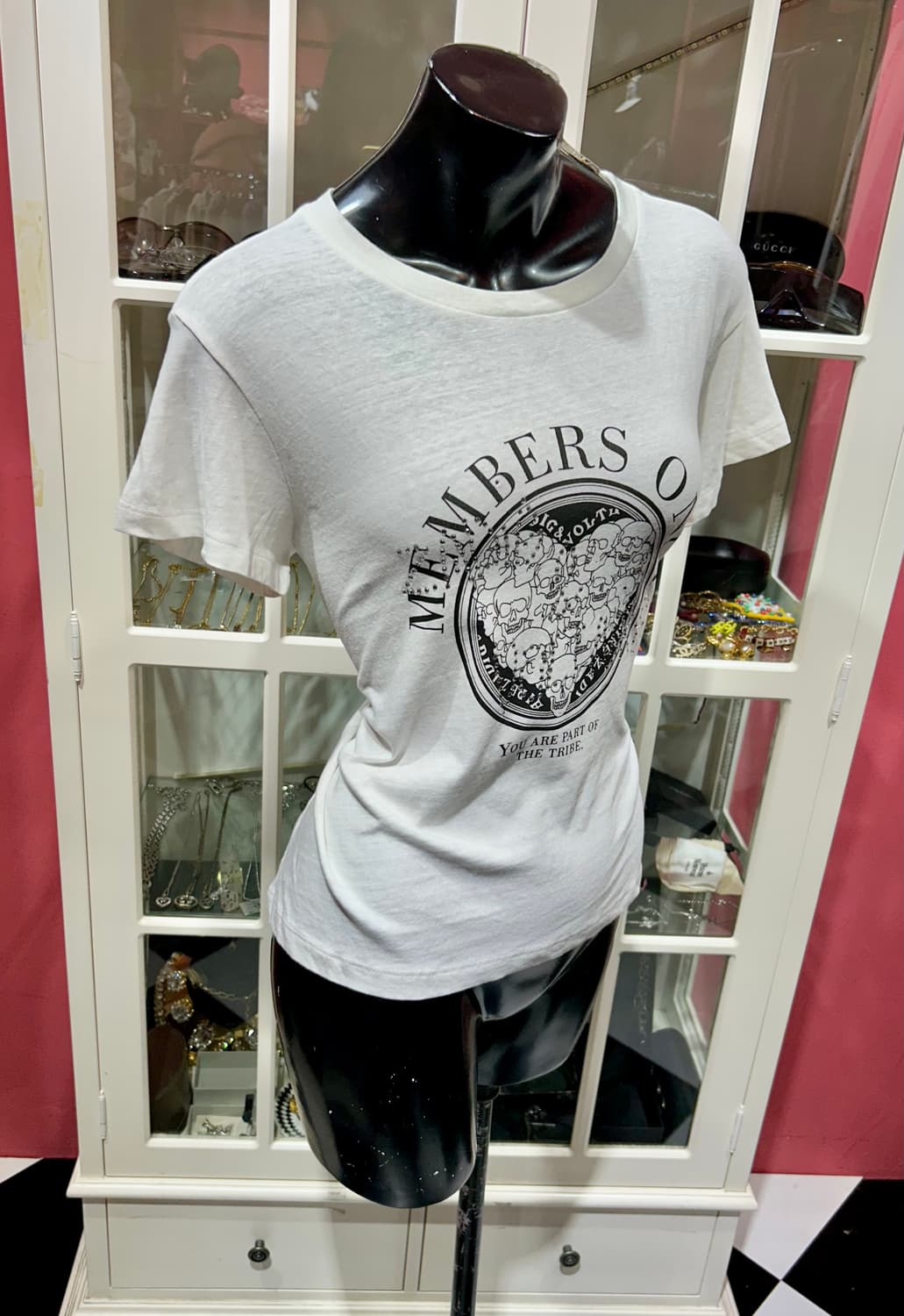 zadic&voltaire T-shirt 쟈딕앤볼테르 해골 디자인 반팔 상품이미지1