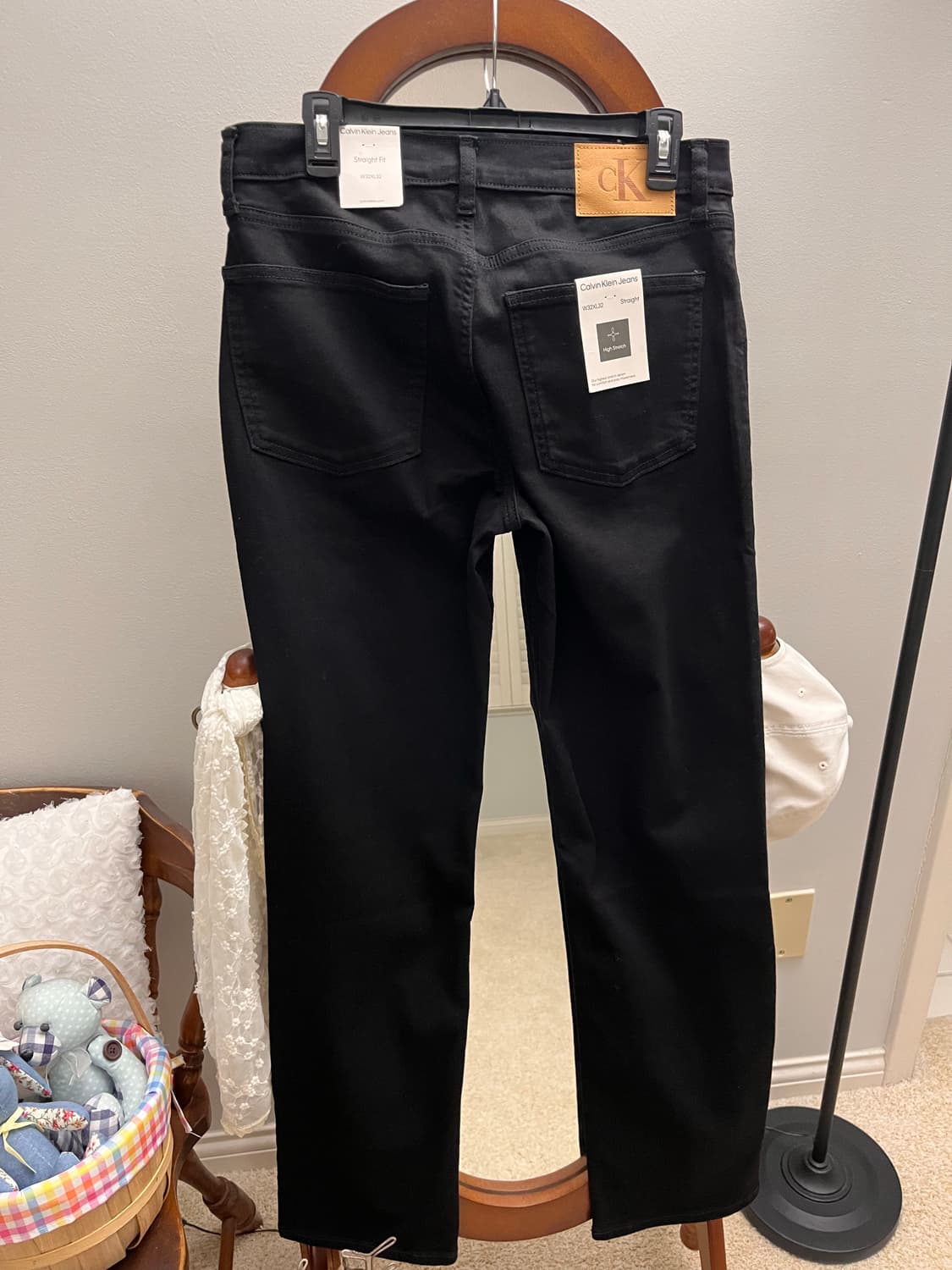 [미국 직배송/32*32] 캘빈클라인 하이스트레치 스트레이트 핏 블랙 상품이미지4