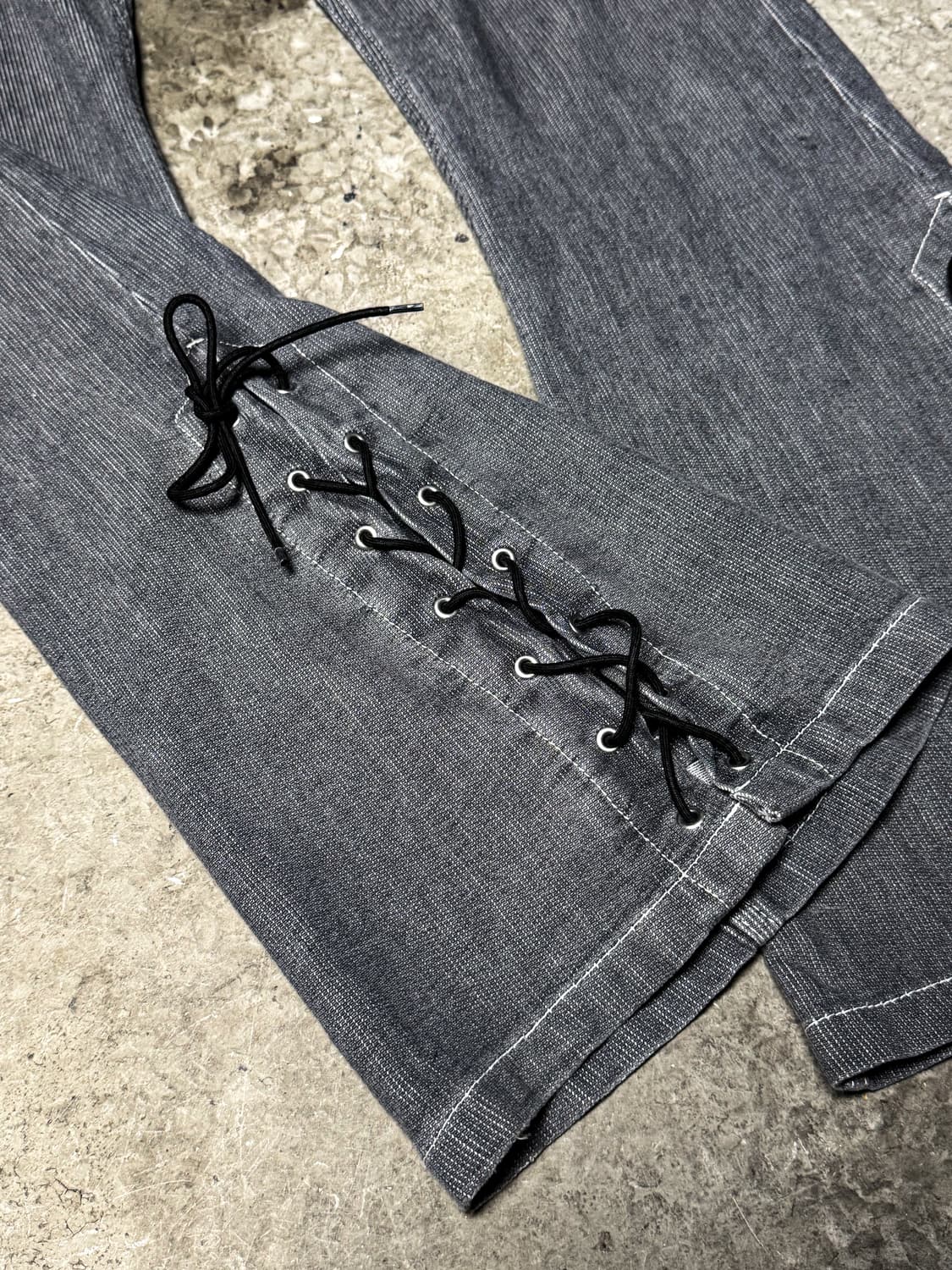 Tornado Mart – Lace-up Flared Pants 상품이미지8