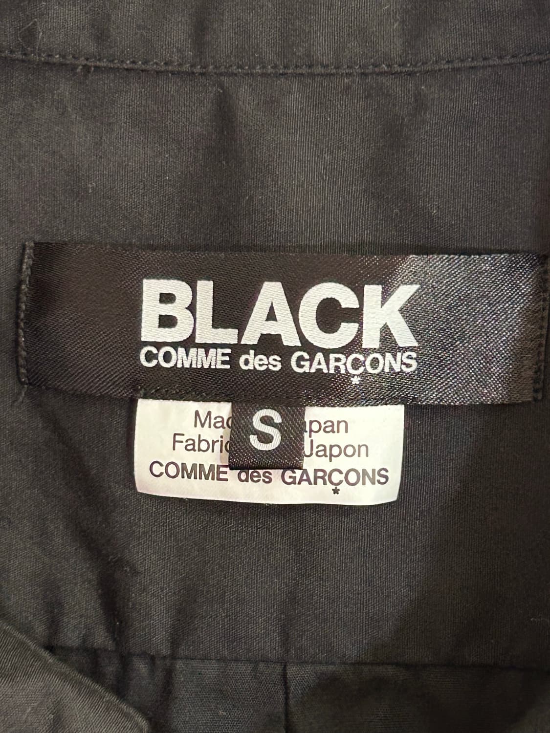 꼼데가르송 블랙 셔츠 S 상품이미지3