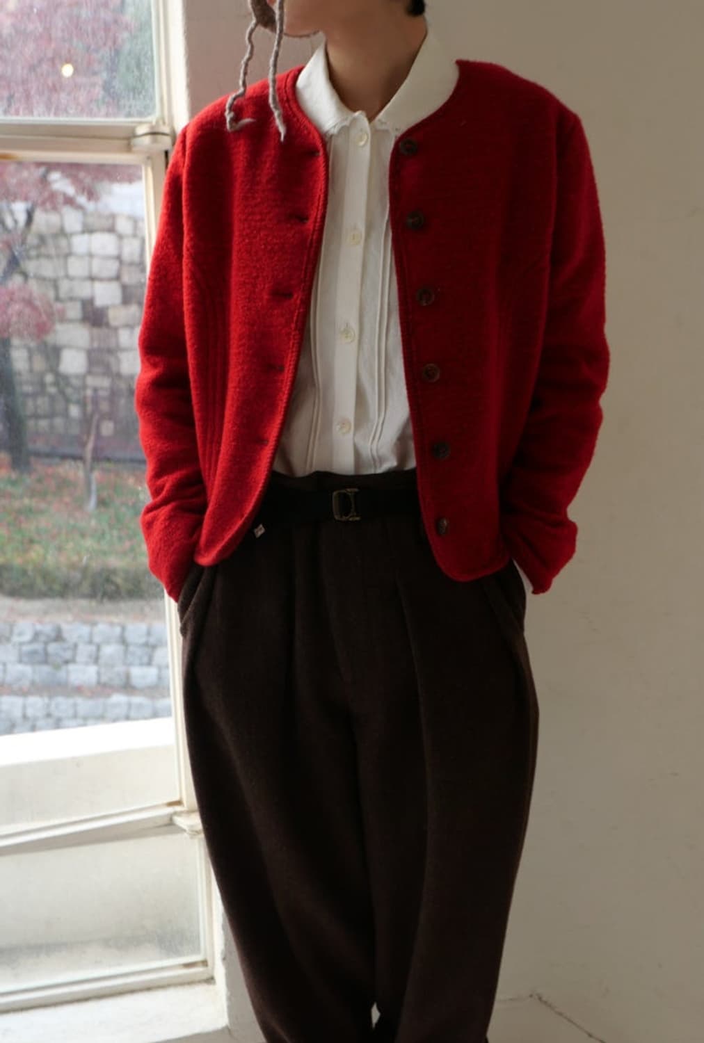 비아플레인 비아 크라운 배기 팬츠 23FW 상품이미지2