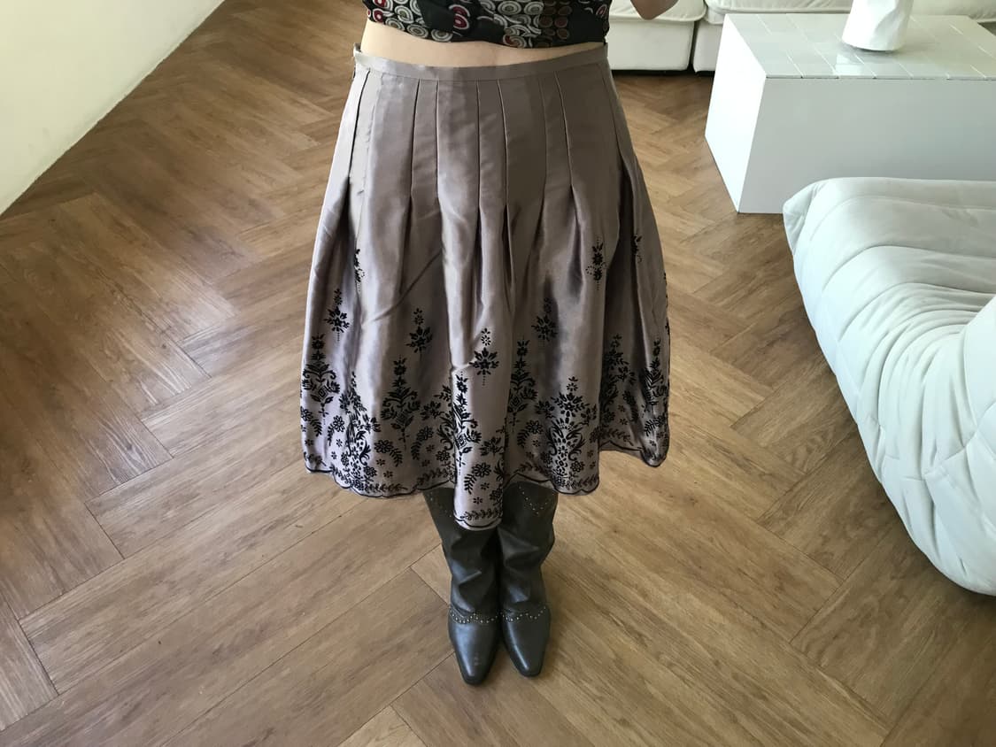 vintage pattern skirt 상품이미지1