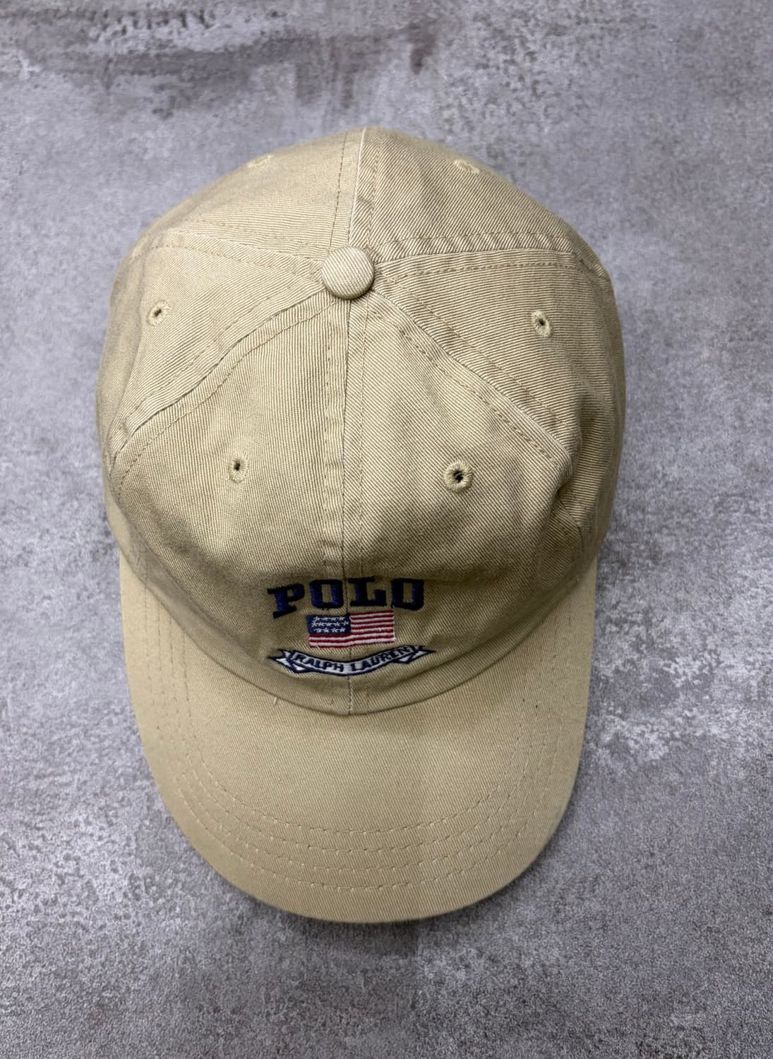 폴로 랄프로렌 성조기 볼캡 베이지 상품이미지3