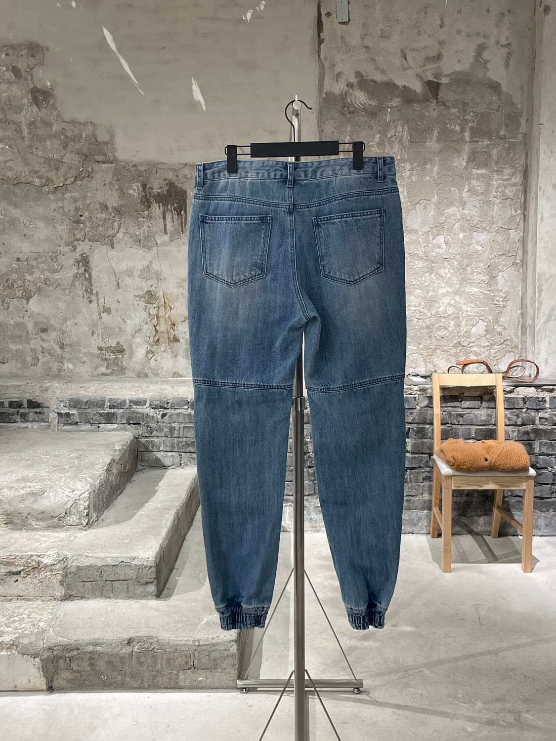 준지 중청 벨크로 니 데님 조거 팬츠 상품이미지6